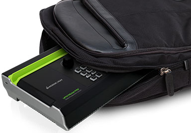 UpStream Pro in backpack
