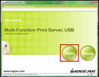 Iogear GMFPSU01 USB 1 Port Multi Function Print Server 