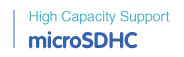 High Capacity Support microSDHC