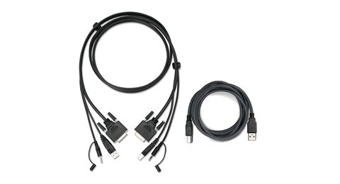 6 Ft. DVI, USB KVM Cable Kit with Audio (TAA)
