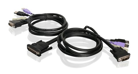 10ft. Dual Computer USB DVI KVM Cable with Audio