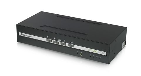 4-Port Dual View DVI Secure KVM Switch w/Audio