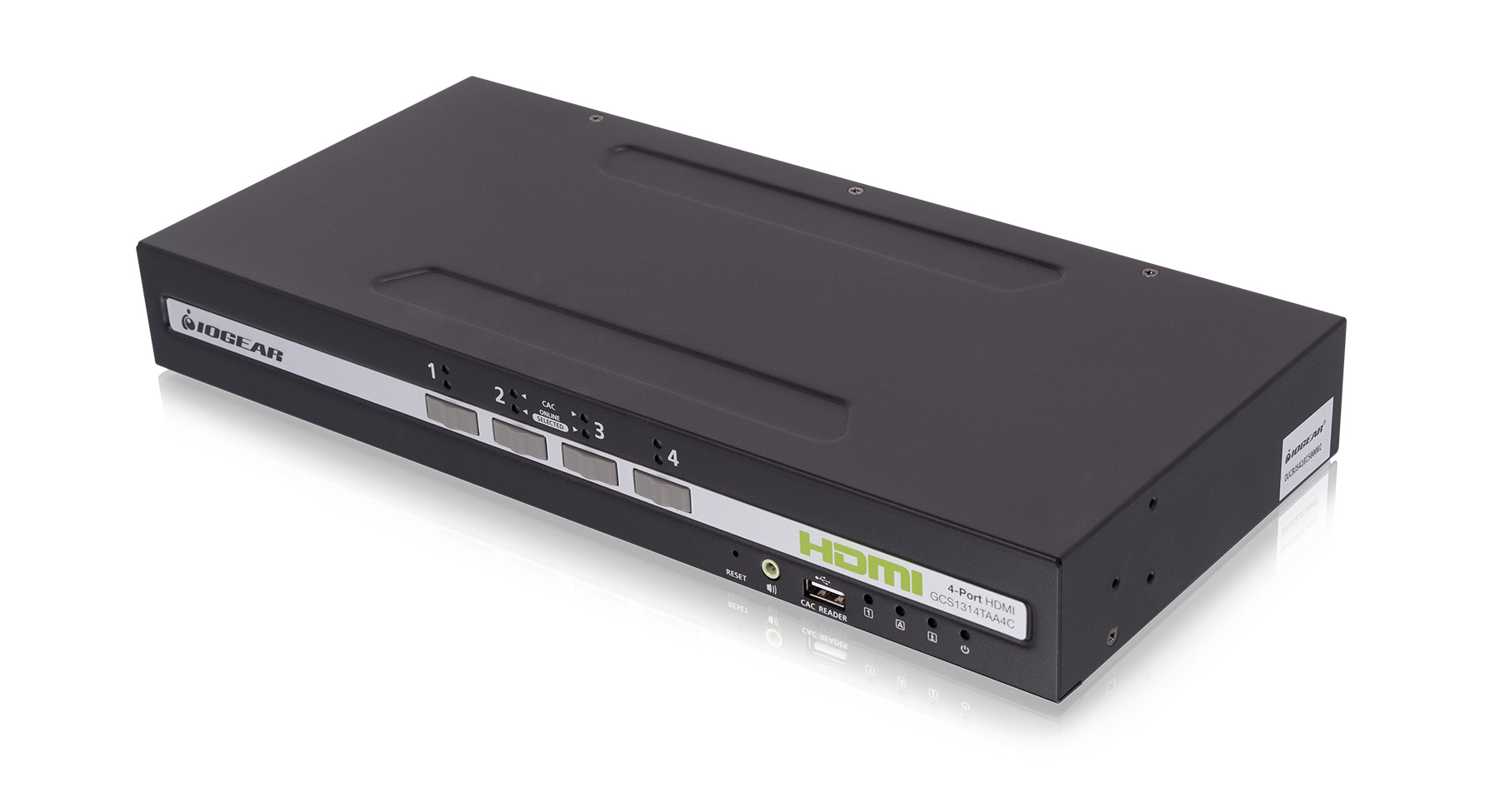 4-Port Single View HDMI Secure KVM Switch w/CAC and Audio