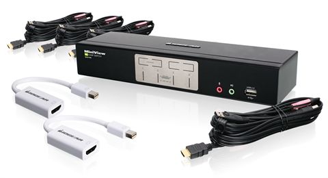 4-Port HDMI and Mini DisplayPort KVMP Kit (TAA Compliant)