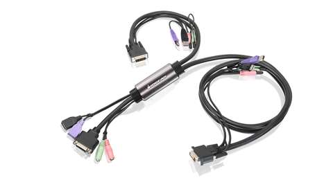 MiniView™ Micro DVI-D KVM with Audio and Cables