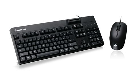 TAA-Compliant 104-Key Keyboard with Built-in CAC Reader & 3-Button Mouse