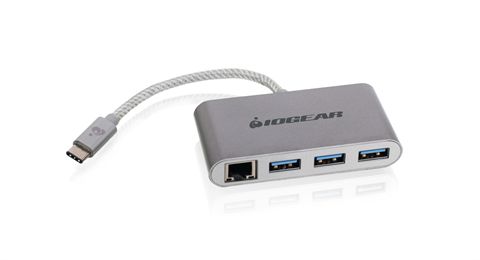 HUB-C Gigalinq USB-C to USB-A Hub with Ethernet Adapter