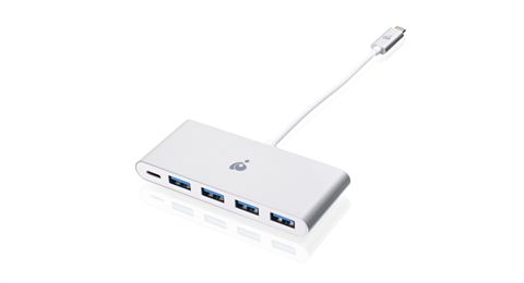 USB-C to 4 Port USB-A Hub with Power Delivery Pass-Through