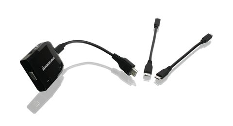 HD to VGA Adapter with Audio, with 3 HD Cables for Phone, Tablet and Computer