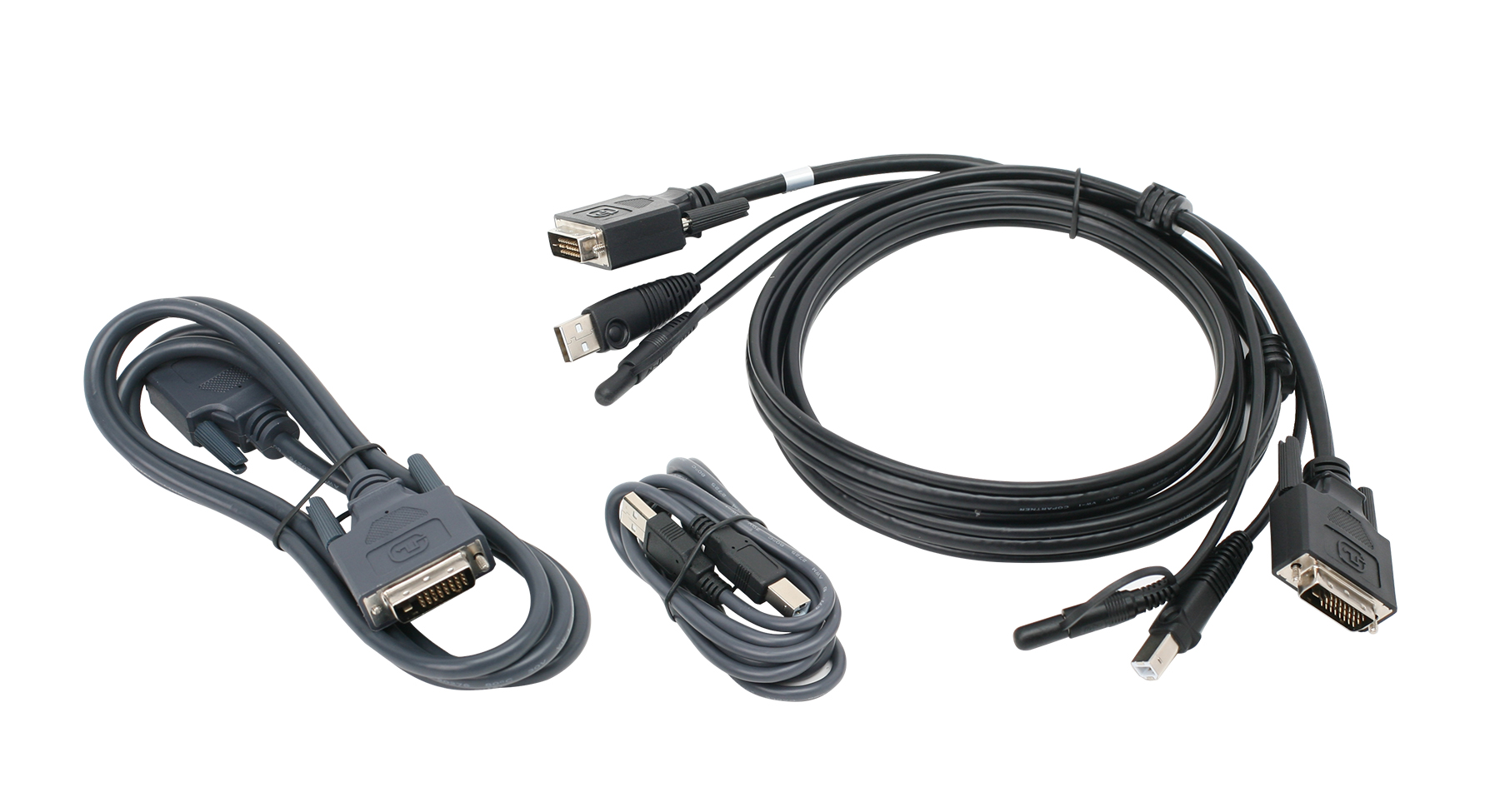 IOGEAR - G2L7202UTAA3 - 6 ft. Dual View DVI, USB KVM Cable Kit 