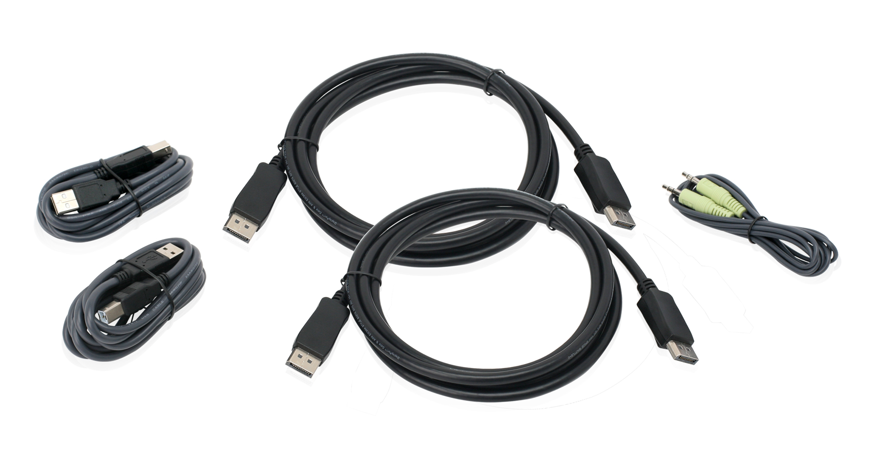 IOGEAR - G2L9202UTAA3 - 6 Ft. Dual View DisplayPort, USB KVM Cable 