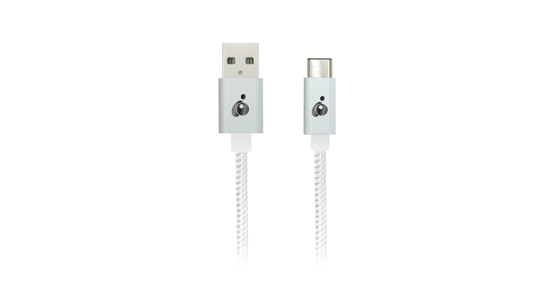 White USB Type C to USB 1m Cable Reversable Sync Charge 