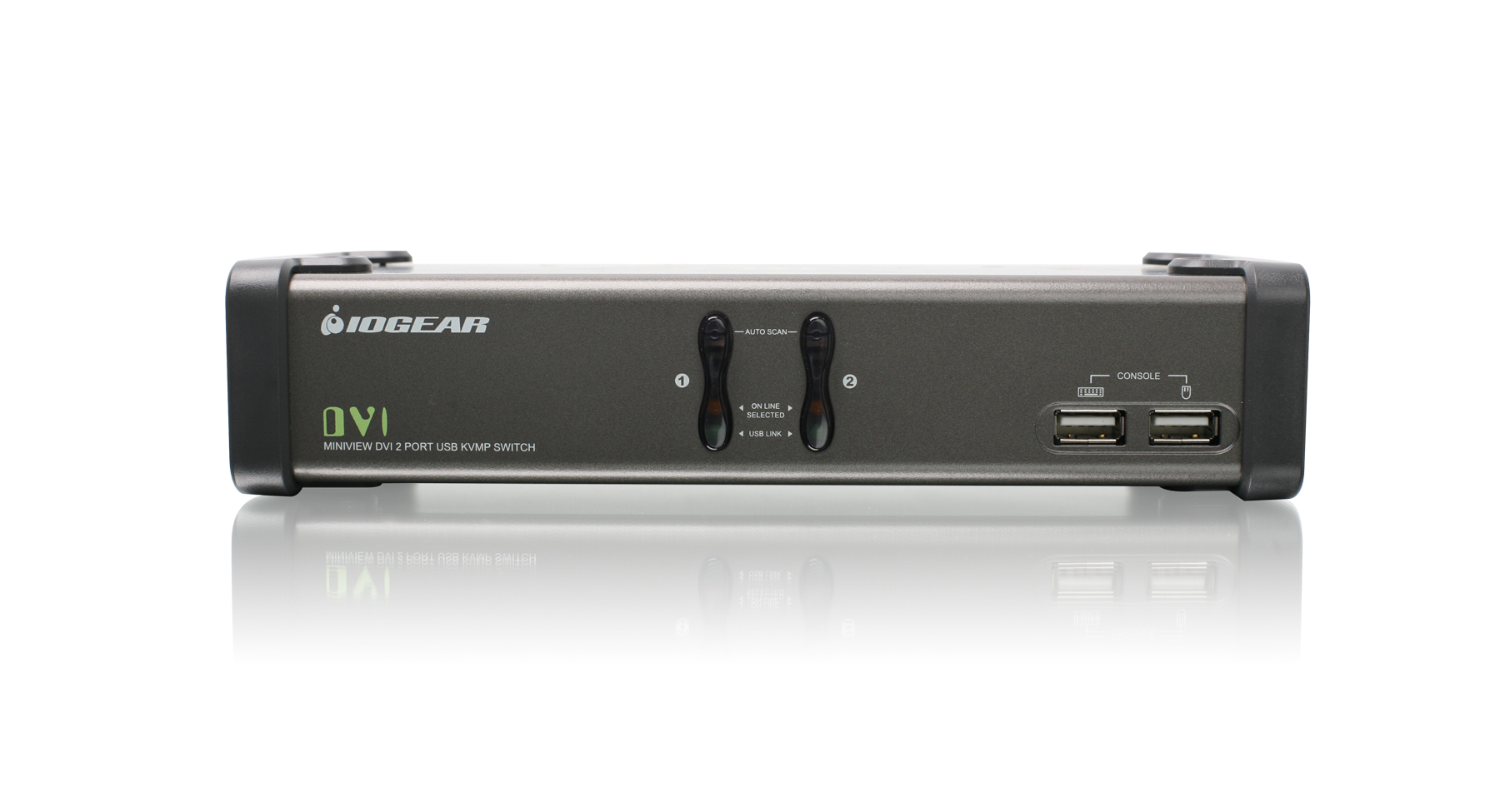 IOGEAR - GCS1102-KM1 - 2 Port DVI KVMP with cables and wireless 