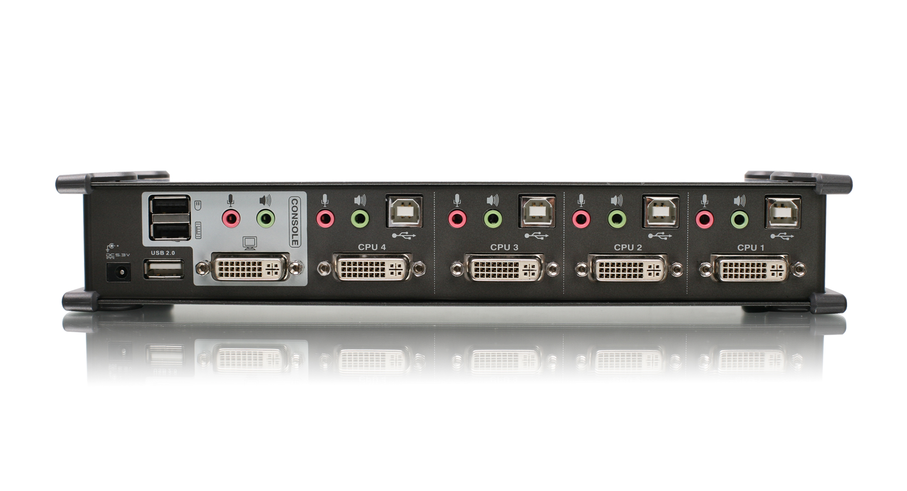 IOGEAR - GCS1104 - 4-Port DVI KVMP Switch with Audio and Cables 