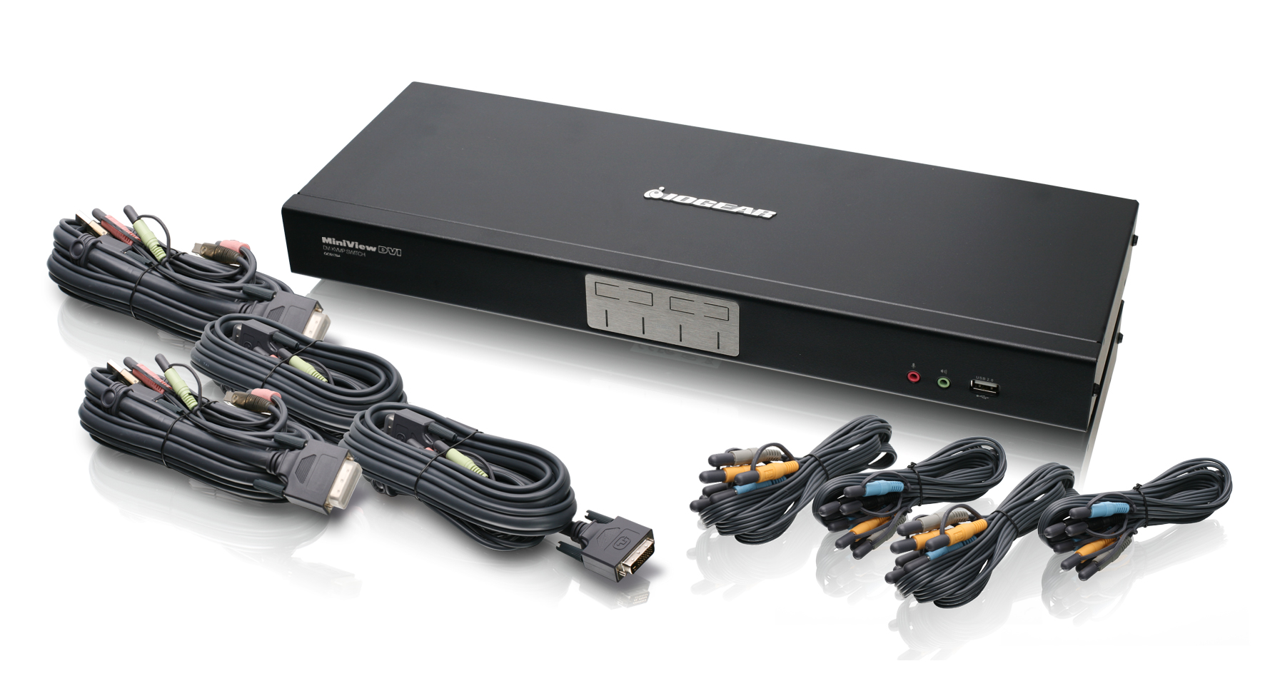 IOGEAR - GCS1784 - 4-Port Dual-Link DVI KVMP Switch with 7.1 Audio 