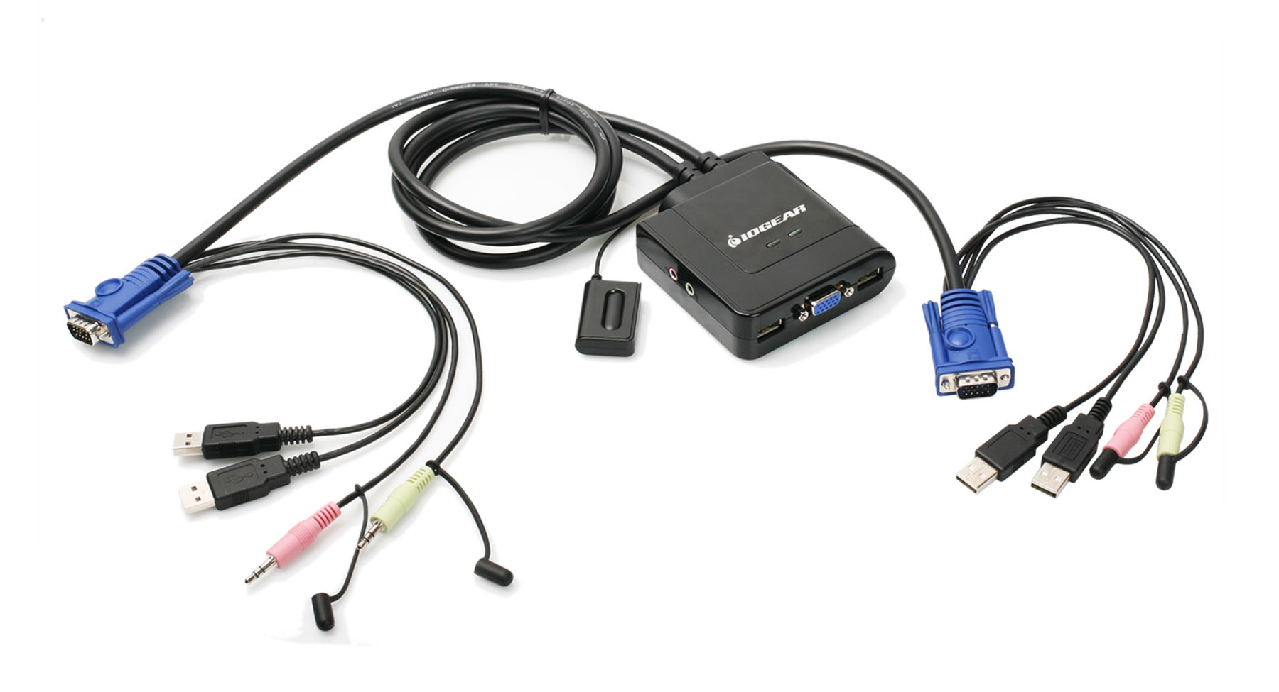 IOGEAR - GCS72MDPKIT - 2-Port USB VGA and Mini DisplayPort Cable