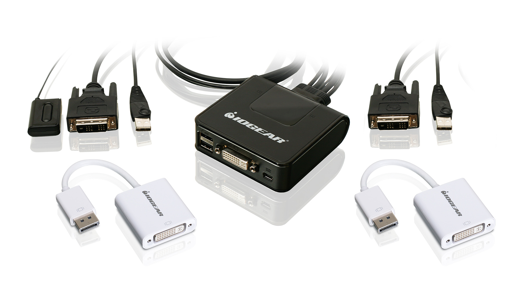 IOGEAR - 2-Port USB DVI and DisplayPort KVM Kit