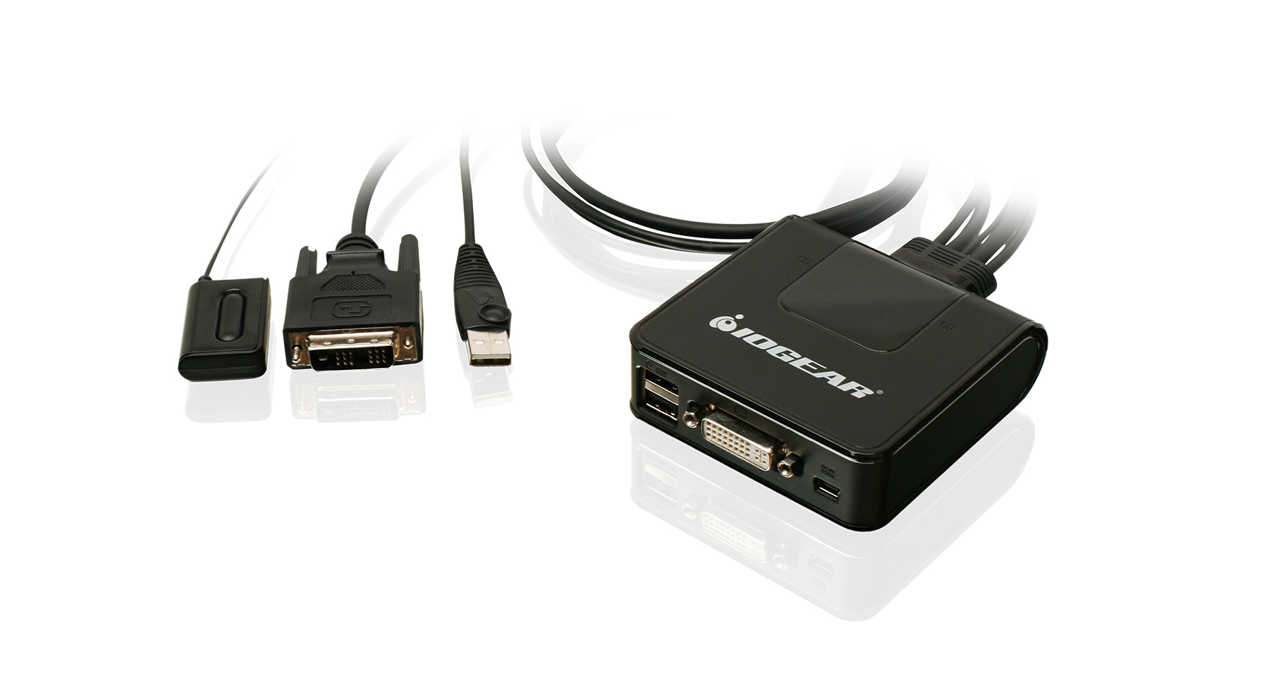 IOGEAR - GCS922U - 2-Port USB DVI Cable KVM Switch
