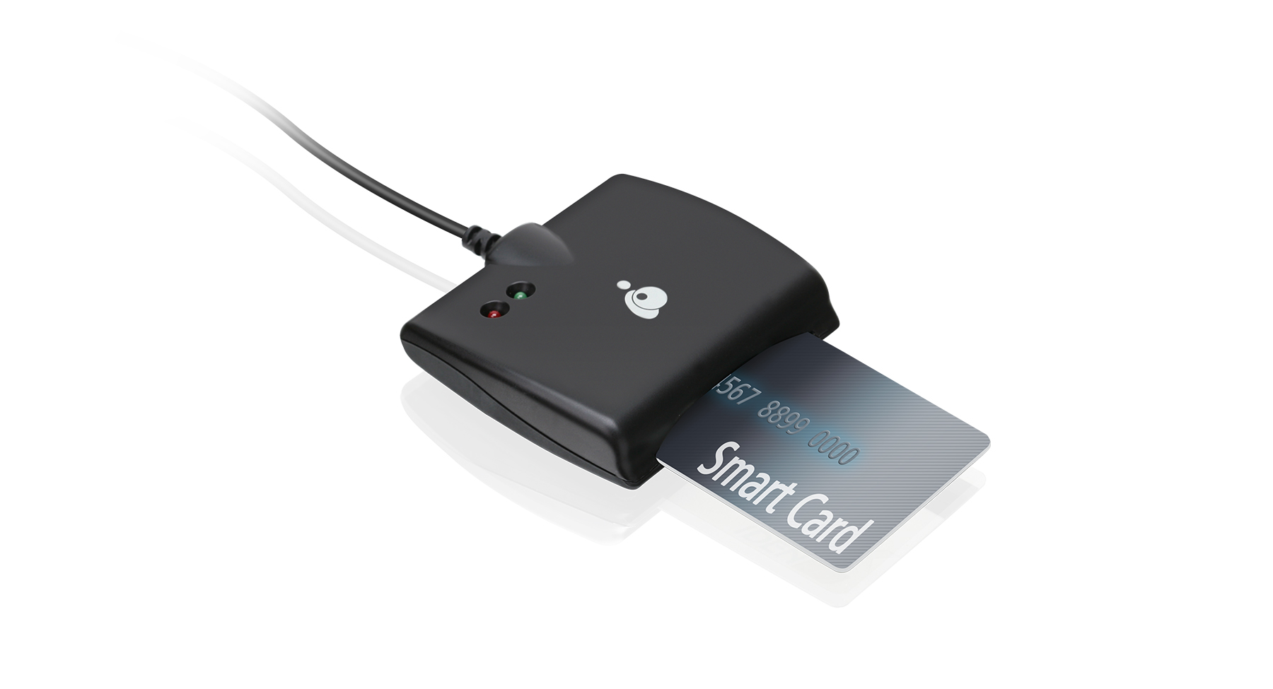 Iogear GSR202 Smart Card Access Reader w/ Cable USB 2.0 ROHS FIPS-201 Compliant 
