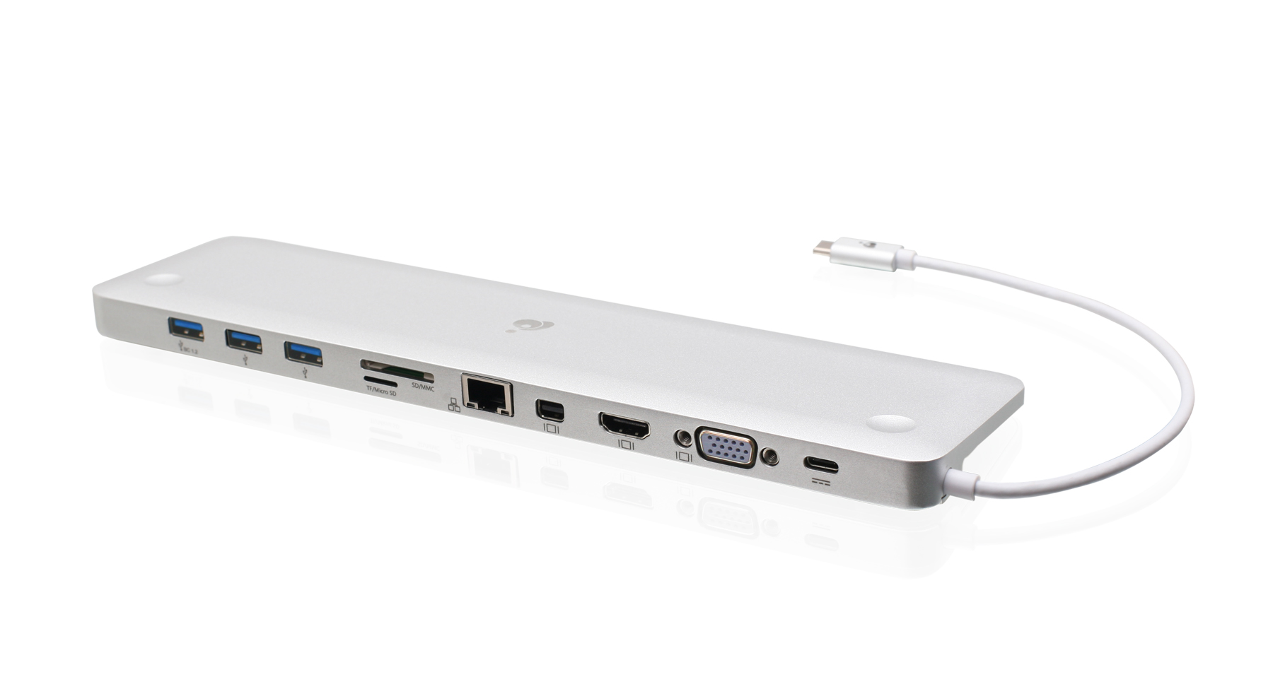 Væsen forening Antipoison IOGEAR - GUD3C02 - USB-C Ultra-Slim Docking Station with Power Delivery  Pass-Thru