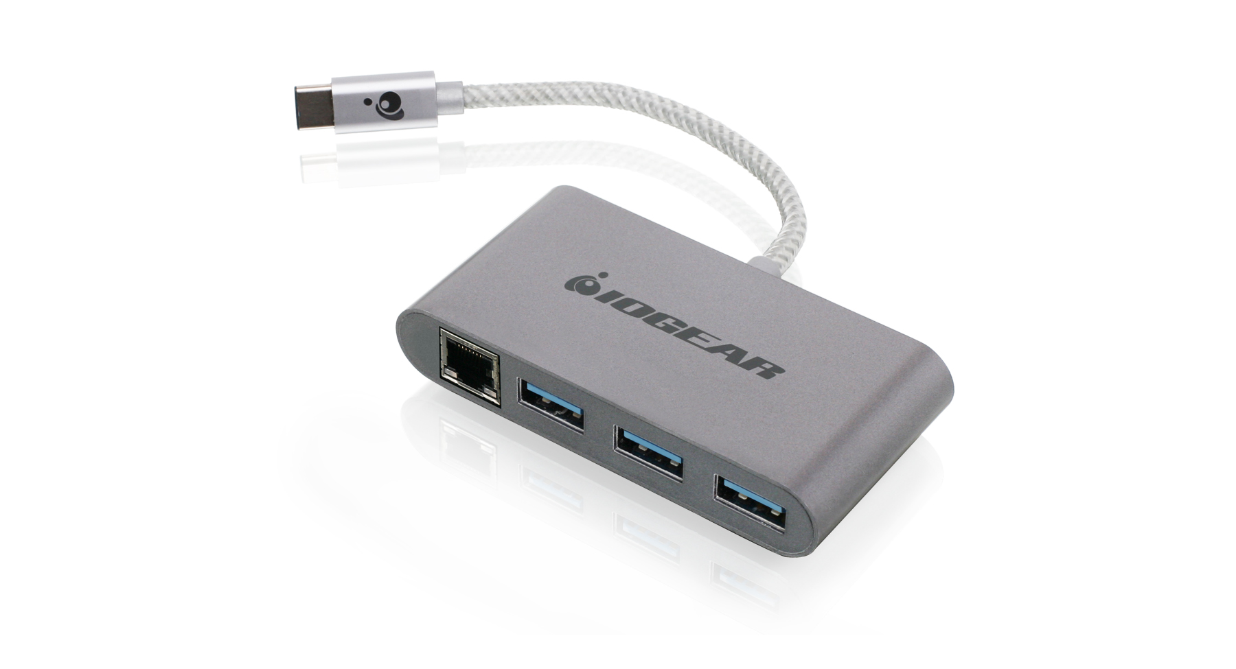 IOGEAR - GUH3C34 - HUB-C Gigalinq USB-C to USB-A Hub with Ethernet