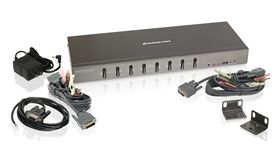 8-Port Dual-Link DVI KVMP Switch with VGA Support (TAA Compliant)
