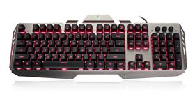 Kaliber Gaming HVER Aluminum Gaming Keyboard - Black/Gray